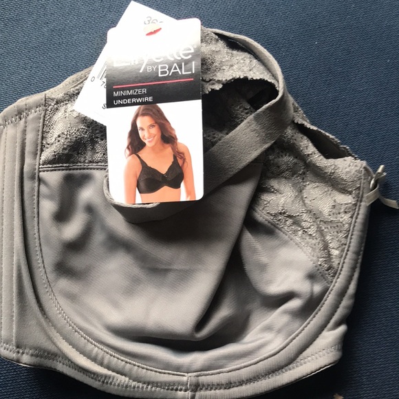 NWT Lilyette by Bali Minimizer Underwire Bra Style 428 Grey 36G - Picture 4 of 9